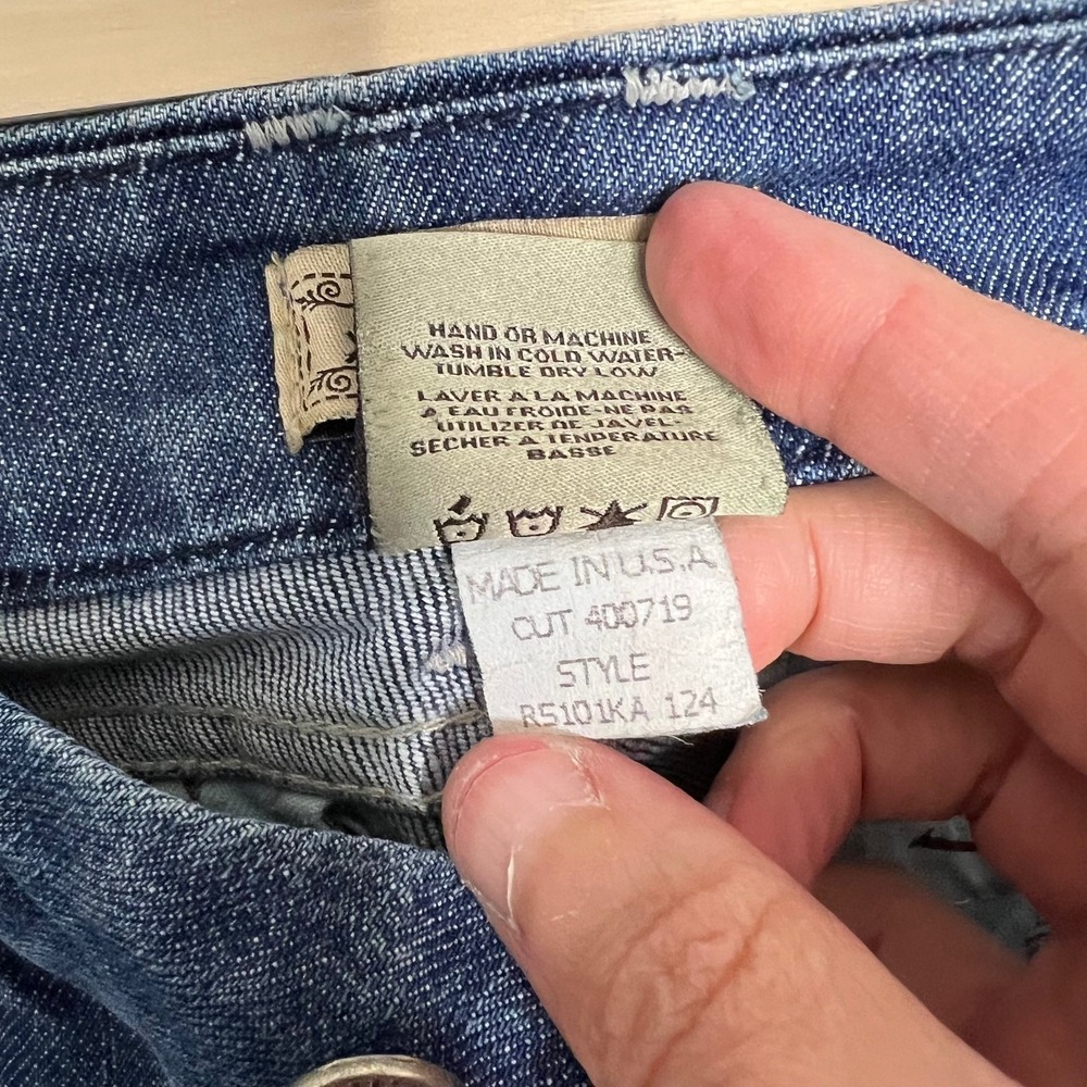 William Rast Savoy Trouser 27 x 33 Dark Evening Wash Flare HTF Vtg UL Rise OG - Picture 5 of 12